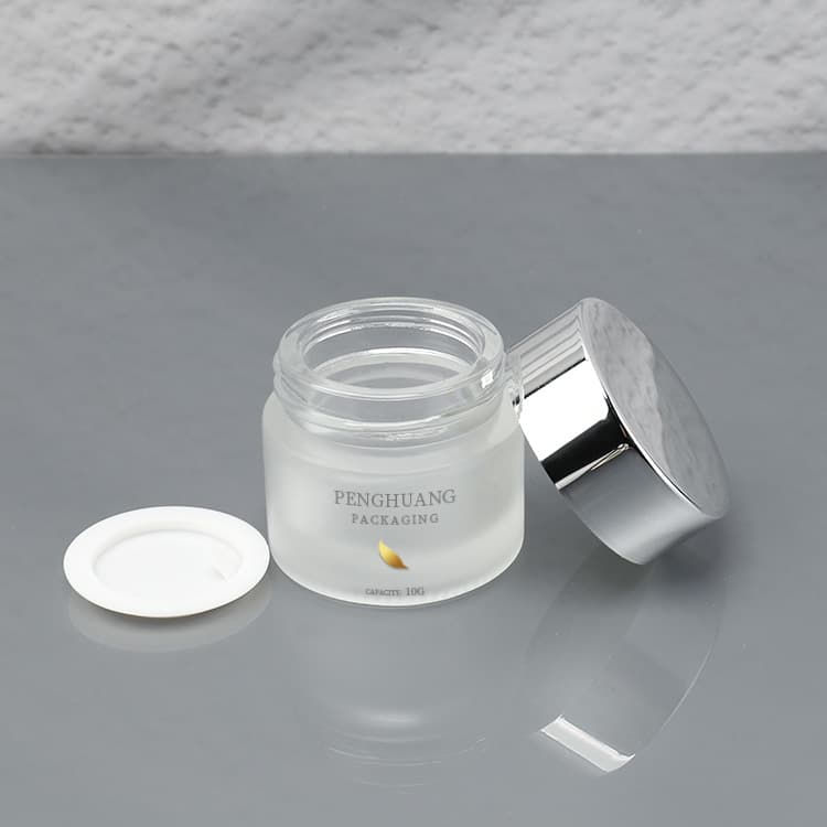 Cosmetic packaging — 5g 10g Glass Skincare Jar Cosmetic Containers Travel Cream Makeup Sample Pot for Skin Care Lotions Scrubs Lip Balm