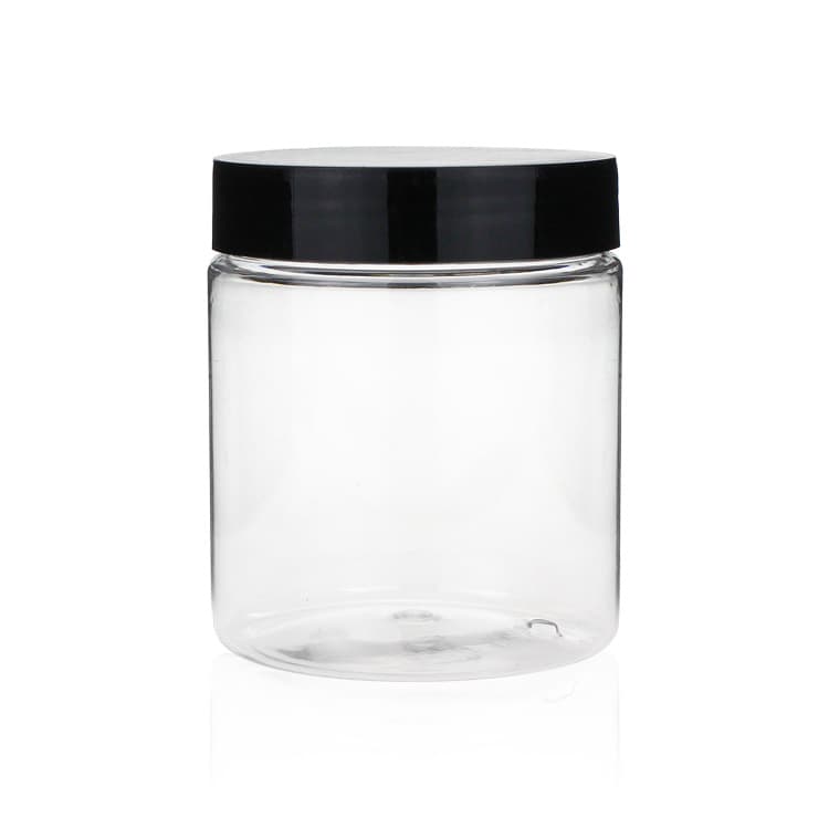 Cosmetic packaging — Recyclable 250ml  Plastic PET Empty Packaging Jar Containers Skin Care Cream Customized Bottle