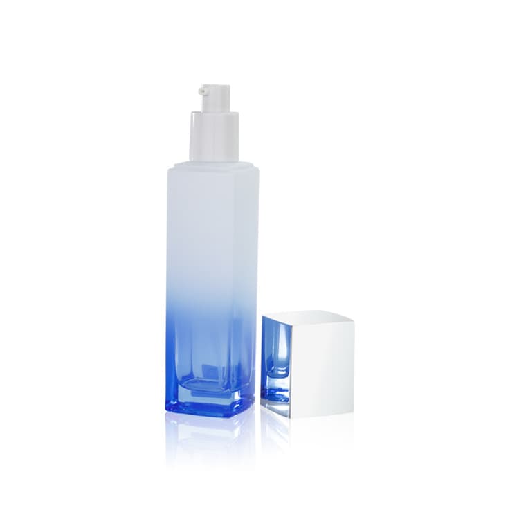 Cosmetic packaging — Glass Lotion Bottle 40ml/110ml/130ml Custom Color with color changing Cosmetic Packaging Bottles Set Container Manufacturers