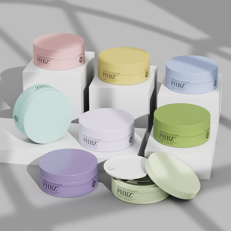 Cosmetic packaging — Custom Logo 100g Matte Glass Face Cream Moisturizer Packaging Empty Refillable 100g Cosmetic Cream Jar Plastic Lid for Skin Care