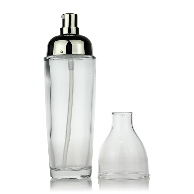 Cosmetic packaging — Glass Lotion Bottle 40ml/120ml/150ml Custom Color Clear Fancy round Cosmetic Packaging Bottles Set Container Manufacturers