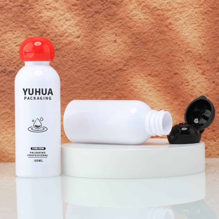 Cosmetic packaging — Custom Plastic Squeeze Bottle with Flip Cap Travel Sample Container 50ml 60ml Liquid Soap Shampoo Wash Hand Sanitizer Bottle