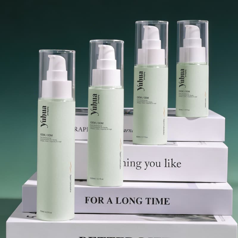 Cosmetic packaging — Fancy 50 80 100 120ml Customized Cosmetic Airless Pump Cylinder Shape Plastic PP Vacuum Bottle Lotion Serum Cream Shampoo