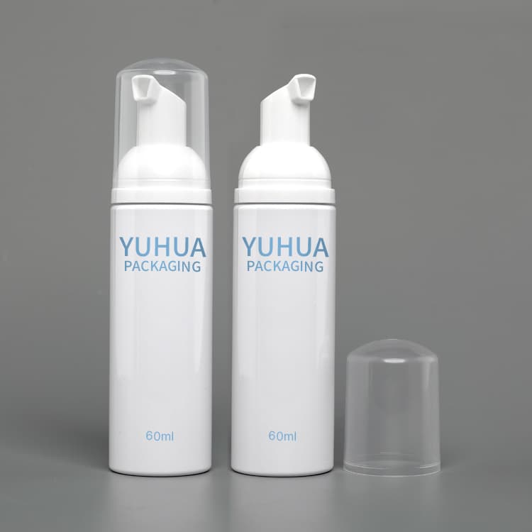 Cosmetic packaging — Wholesale 30 40 50 60 80 100 120ml Empty Foam Bottle for Face Wash Cosmetic Cleanser Shampoo Lotion Plastic Mousse Soap Bottle