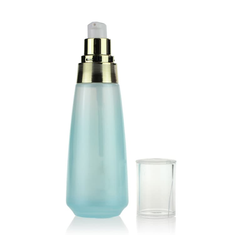Cosmetic packaging — Glass Lotion Bottle 30ml/100ml/120ml Custom Color Cosmetic Packaging Bottles Set Container Manufacturers