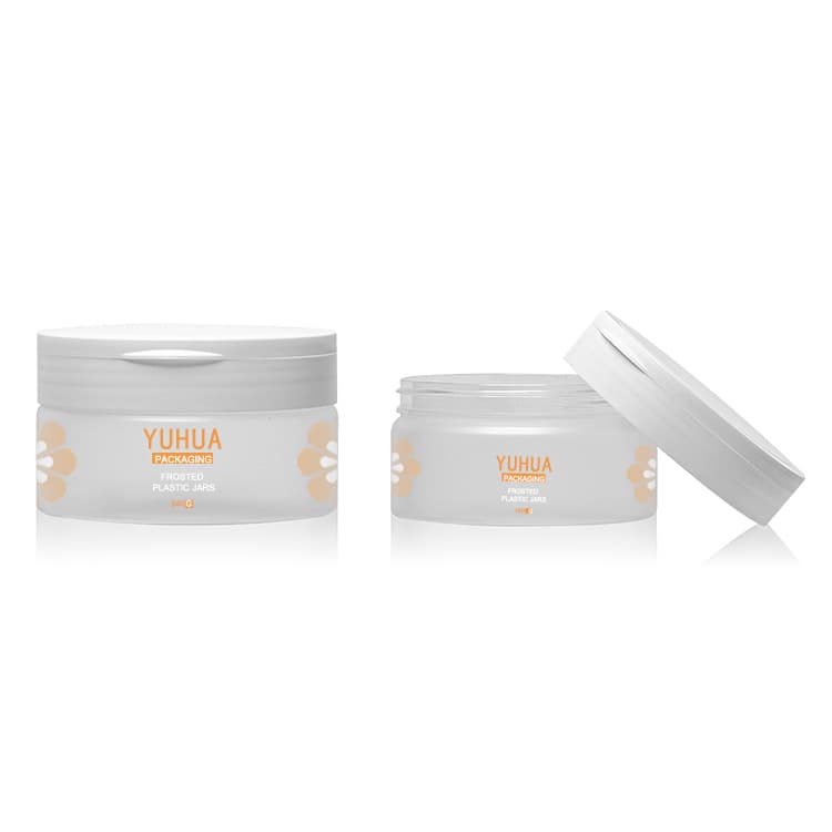 Cosmetic packaging — New Design Frosted Matte Plastic Jar for Facial Care 180g 240g 360g 480g White PP Cap Flip Top Jar for Cosmetic