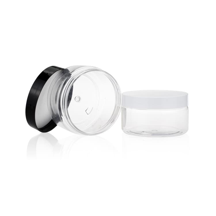Cosmetic packaging — 250ml Recycling Plastic PET Clear Empty Packaging Jar Containers