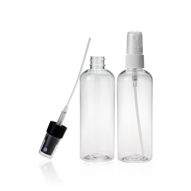 Cosmetic packaging — 150ml Empty pet plastic bottle hand sanitizer bottle transparent pump bottle for gel