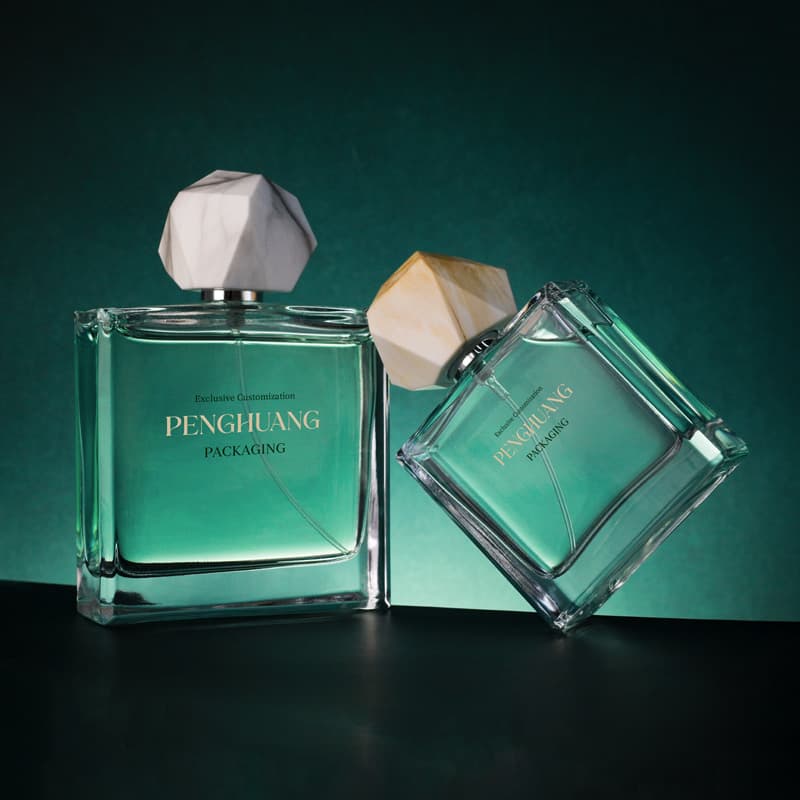 Cosmetic packaging — High Quality Colored Flat Square Shape 50ml 100ml Empty Perfume Bottle Cosmetics Packaging Container for Makeup Use China Design