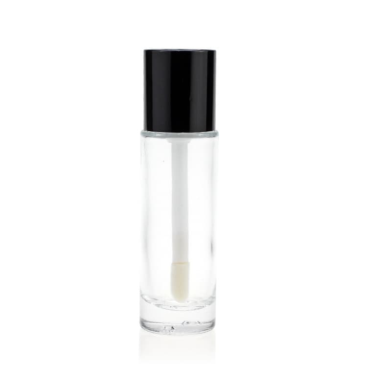 Cosmetic packaging — 30ml pump/dropper transparent empty round foundation glass bottles for cosmetics
