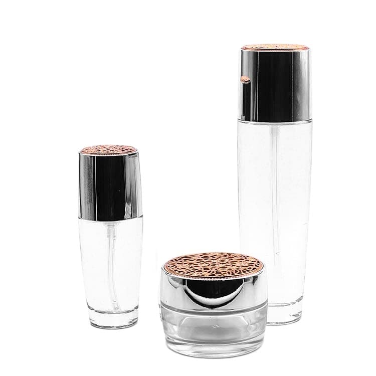 Cosmetic packaging — skincare jar 50g cosmetic bottle glass packing 45ml 120ml 150ml with pump cap