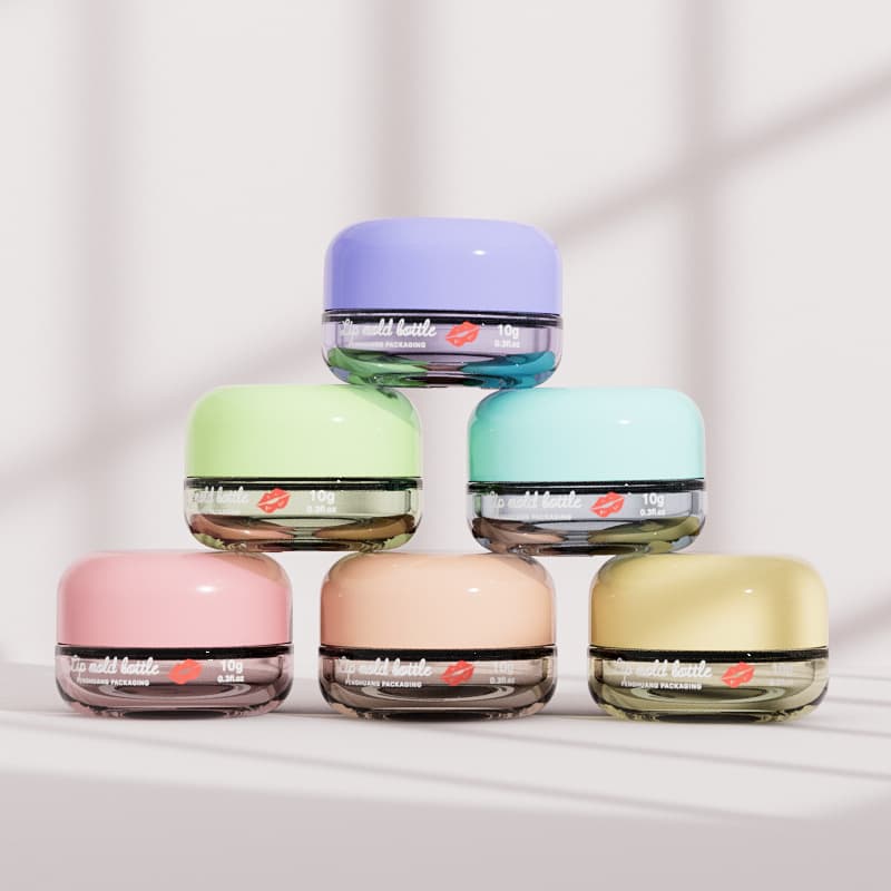 Cosmetic packaging — Mini 10g Macaron Color Glass Cosmetic Jar Clear Sample Containers for Eye Cream and Lip Balm for Skin Care Cream