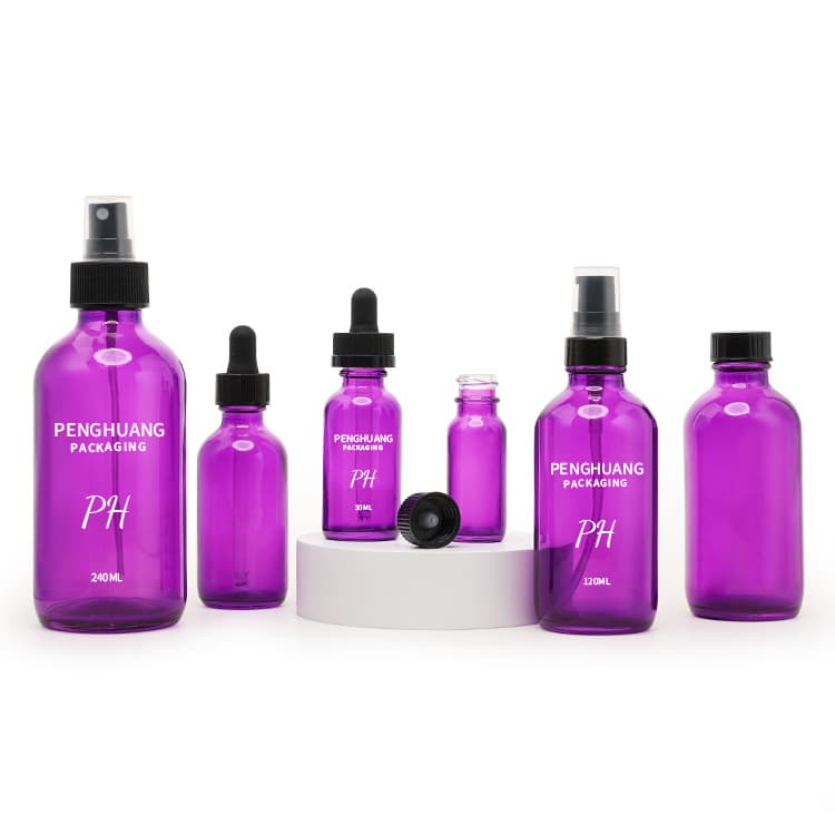 Cosmetic packaging — OEM empty painting color essential oil bottle 15ml 30ml 60ml 120ml 240ml pipettes cosmetic packaging Boston glass dropper bottle