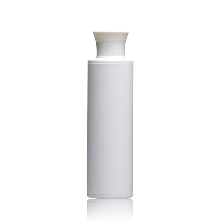 Cosmetic packaging — 250ml Empty White Plastic PEHD Liquid Soap Bottle with Screw Cap