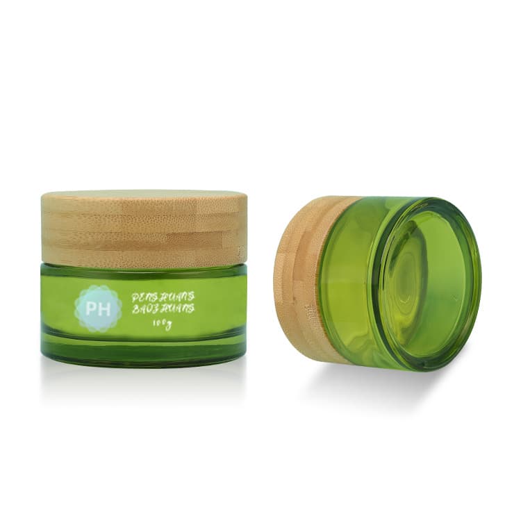 Cosmetic packaging — Hot Selling 100g Frost Skincare Cream Jars Cosmetic Face Cream Glass Larger Eco Friendly Cosmetic Packaging Containers