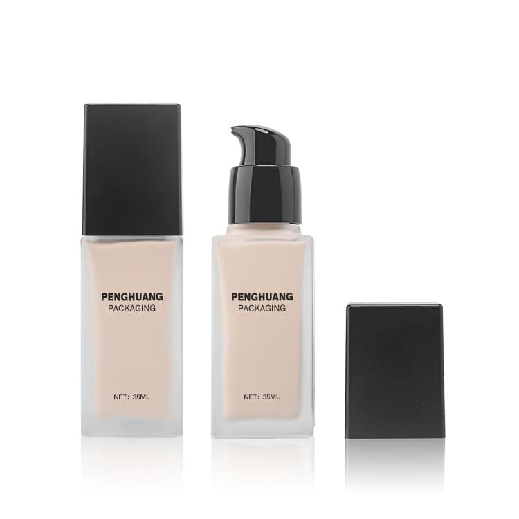 Cosmetic packaging — High Quality Skin Care Empty Liquid Foundation Bottle 35ml BB Cream Foundation Primer Bottle with Pump