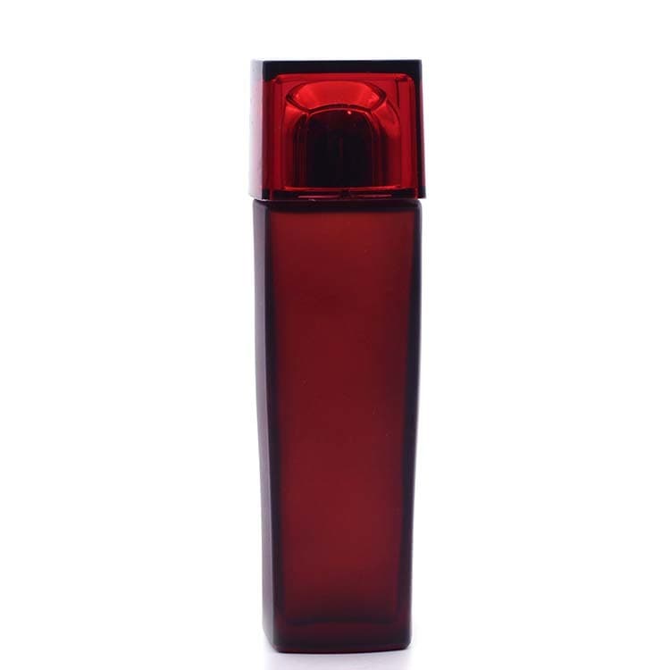 Cosmetic packaging — Glass Lotion Bottle 40ml/100ml/120ml  Custom Color Red spray painting/Frosted Cosmetic Packaging Bottles Set Container