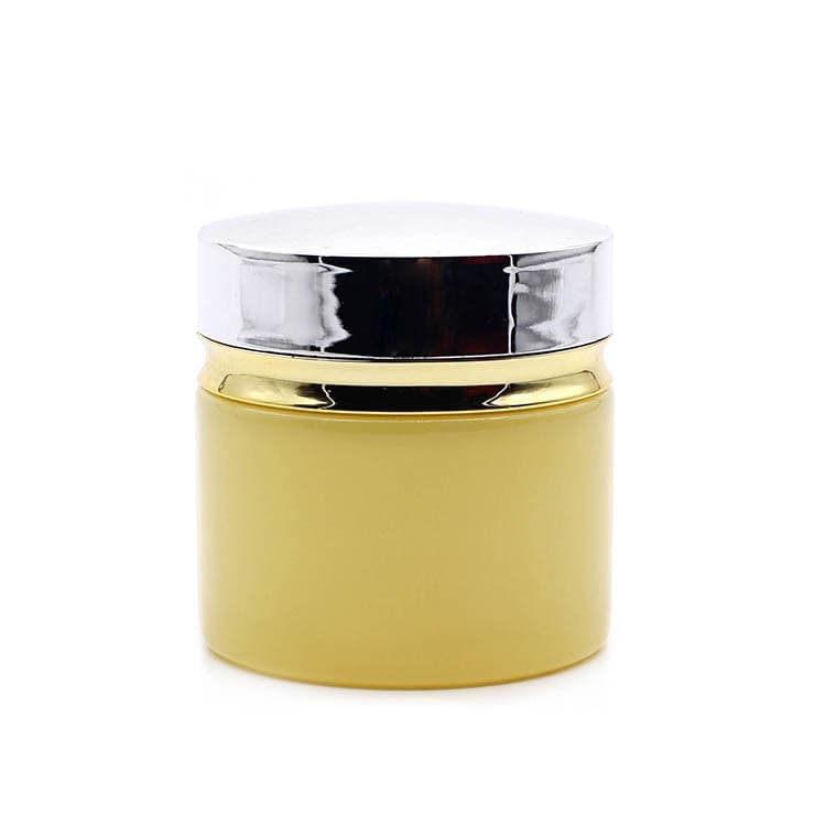 Cosmetic packaging — Glass jar 30g  50g Custom Color Spray painting with Bright silver lid Face Cream Jar Cosmetic Packaging Set for Skin  Jar