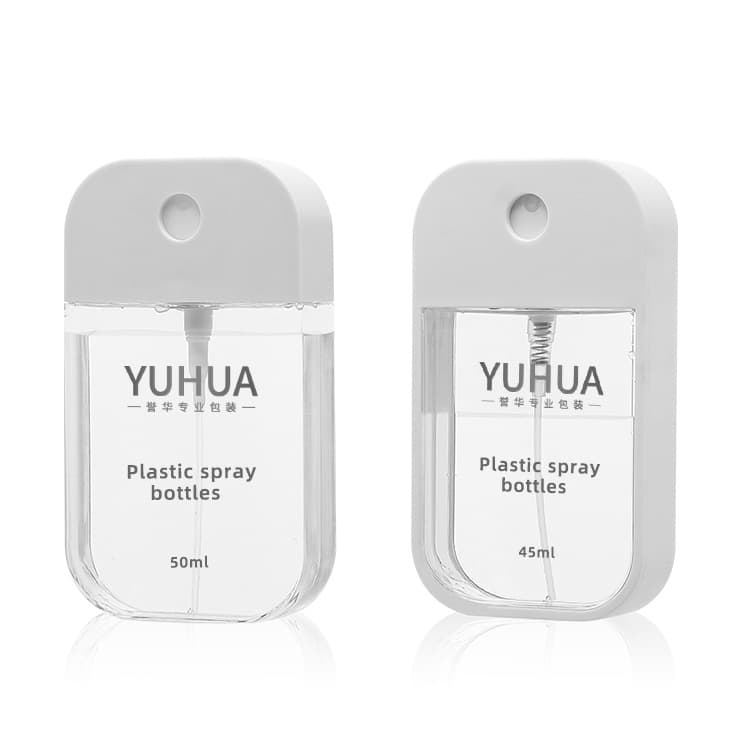 Cosmetic packaging — Refillable transparent  plastic Perfume Bottle 50ML 45ml High-Grade Empty plastic Spray Perfume Bottle