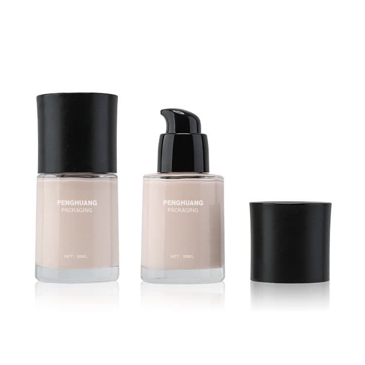 Cosmetic packaging — Free Sample 30ml  Foundation Packaging Bottle Frosted Base Foundation Bottle Face BB Cream Liquid Foundation Bottle
