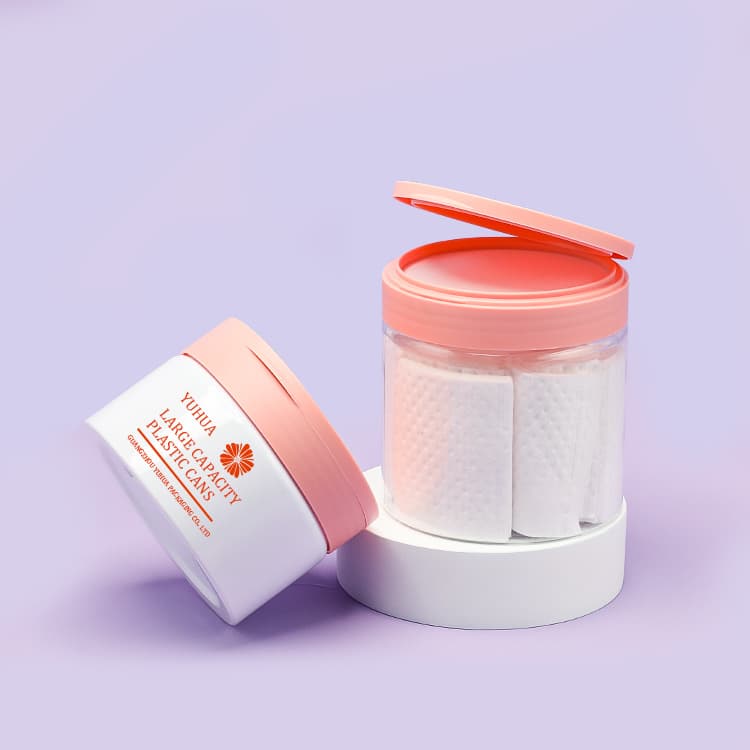 Cosmetic packaging — 240ml 300ml 480ml  Round Pot Jars Empty Plastic Cosmetic Jar with Flip Lid Body Butter Container Clear Cosmetic Cream Jar