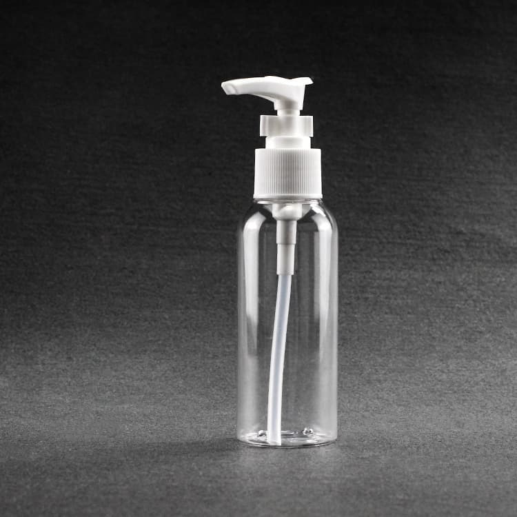 Cosmetic packaging — 24/410 Empty Plastic PET lotion bottle 60ml 100ml White Duck Mouth Press Pump Bottle Lotion Dispenser Bottle