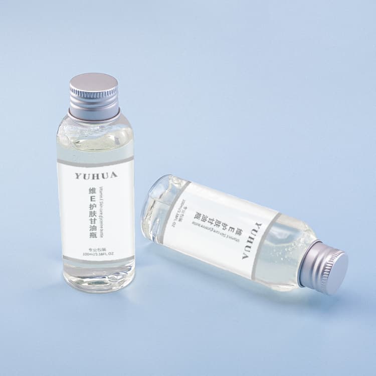 Cosmetic packaging — Refillable cosmetic plastic bottle 100ML  makeup skin care clear plastic bottle for Shampoo Body Soap Toner Lotion Cream