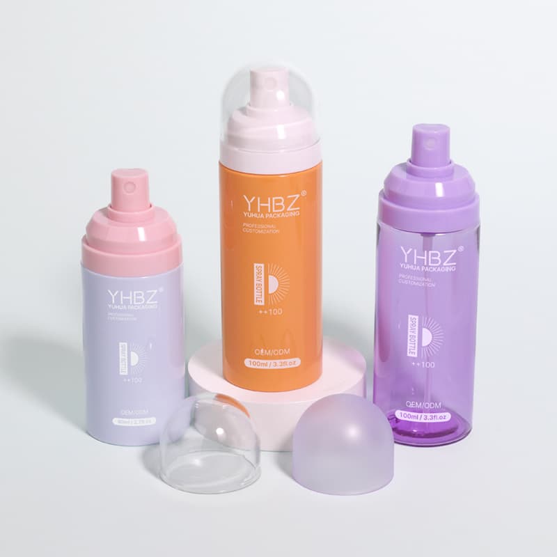 Cosmetic packaging — Wholesale Empty Perfume Cosmetic Packaging 80ml 100ml 120ml 150ml Eco Friendly Makeup Setting Spray Bottle with Round Cap
