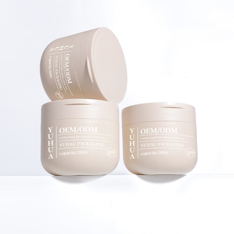 Cosmetic packaging — Eco Friendly Cosmetic Packaging PP Empty Plastic Hair Body Scrub Container Jar 200ml 300ml Body Butter Plastic Cream Jar