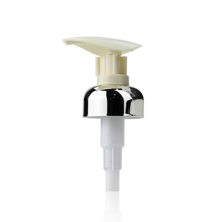 Cosmetic packaging — 28/410 white cosmetic packaging cream lotion pump treatment pump aluminum lotion pump