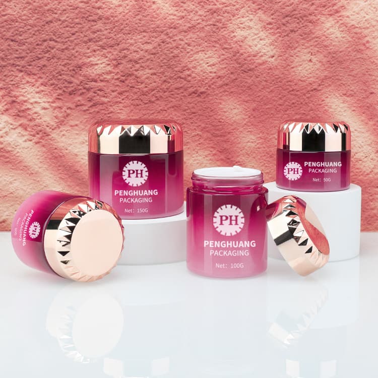 Cosmetic packaging — Luxury Small Glass Face Cream Jar 5g 10g 15g 20g 30g Custom Skincare Packaging Container Glass Cream Jar with Lid