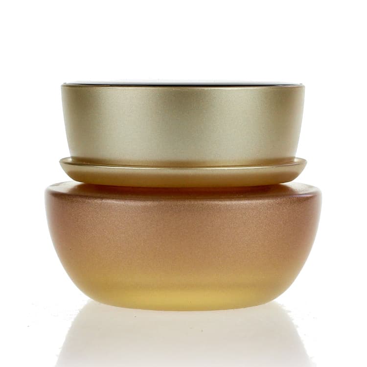 Cosmetic packaging — Wholesale OEM Luxury empty  50g 30g jar cream gold glass cosmetic jar skincare packaging container