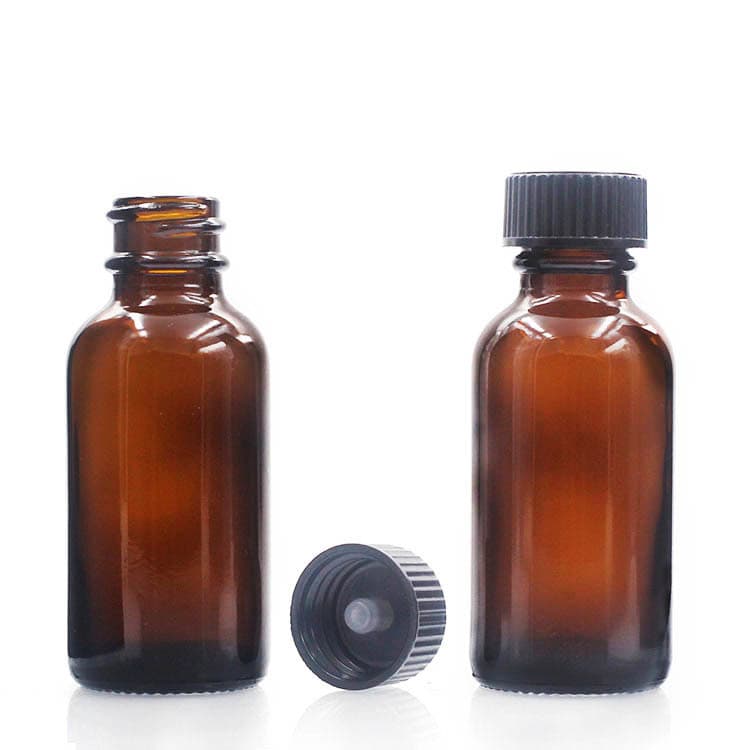 Cosmetic packaging — wholesale Boston Bottles  Glass Amber essential Oil bottle Dropper Bottle 30ml 60m Cosmetics Glass skin care