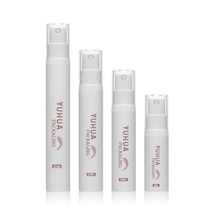 Cosmetic packaging — Factory custom lotion airless bottle 5ml 10ml 12ml 15ml mini skin care vacuum airless Bottle