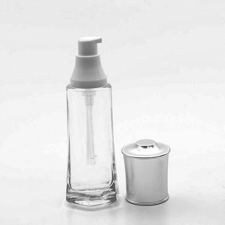 Cosmetic packaging — Clear Glass Lotion Bottle 40ml/50ml/130ml Custom Color  Cosmetic Packaging Bottles Set Container Manufacturers
