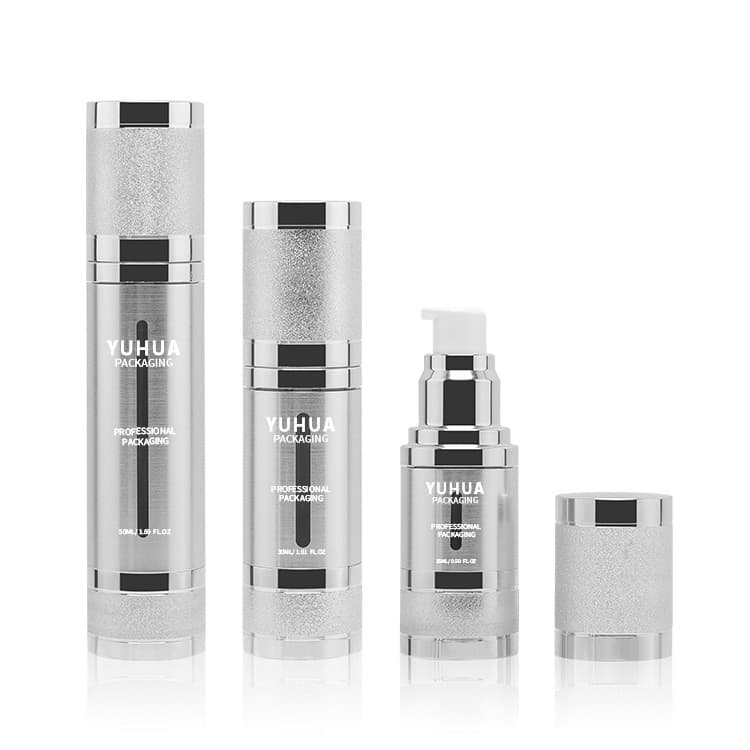 Cosmetic packaging — Cosmetic Plastic Lotion Airless Pump Bottle 15ml 30ml 50ml 100ml Gold Empty Airless Vacuum Pump Lotion Bottle
