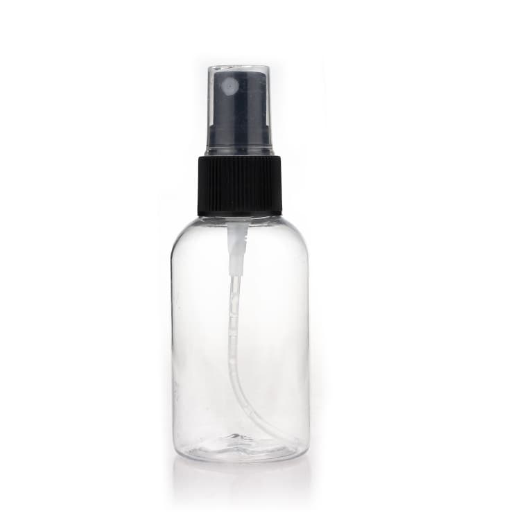 Cosmetic packaging — Eco Friendly Small Empty Clear Cosmetic Packaging PET Body Lotion Mist Cheap Plastic Spray Bottle Hand Sanitizer Plastic Bottles
