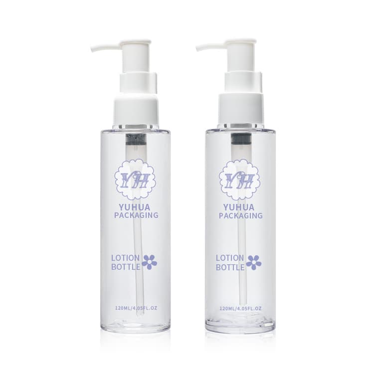 Cosmetic packaging — Matte 120ml Plastic Lotion Bottles 120ml Recycled Hair Shampoo Conditioner PET Lotion Pump Plastic Toner Skincare Packaging