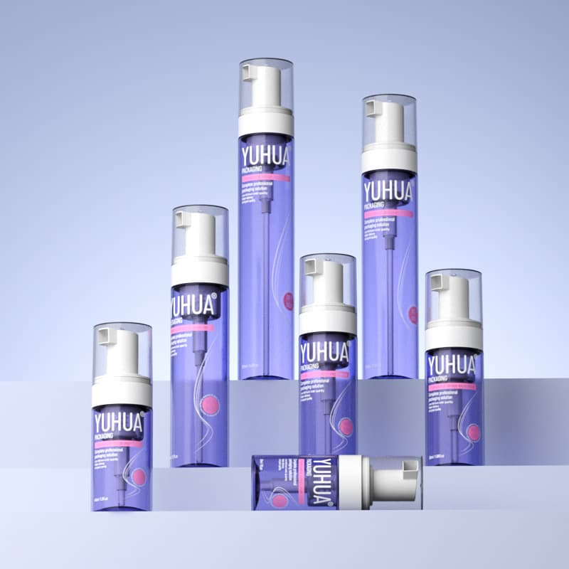Cosmetic packaging — Custom 30-120ml /Custom Color Plastic Foam Pump Bottle for Lotion Hand Soap Facial Cleanser Shampoo & Skin Care