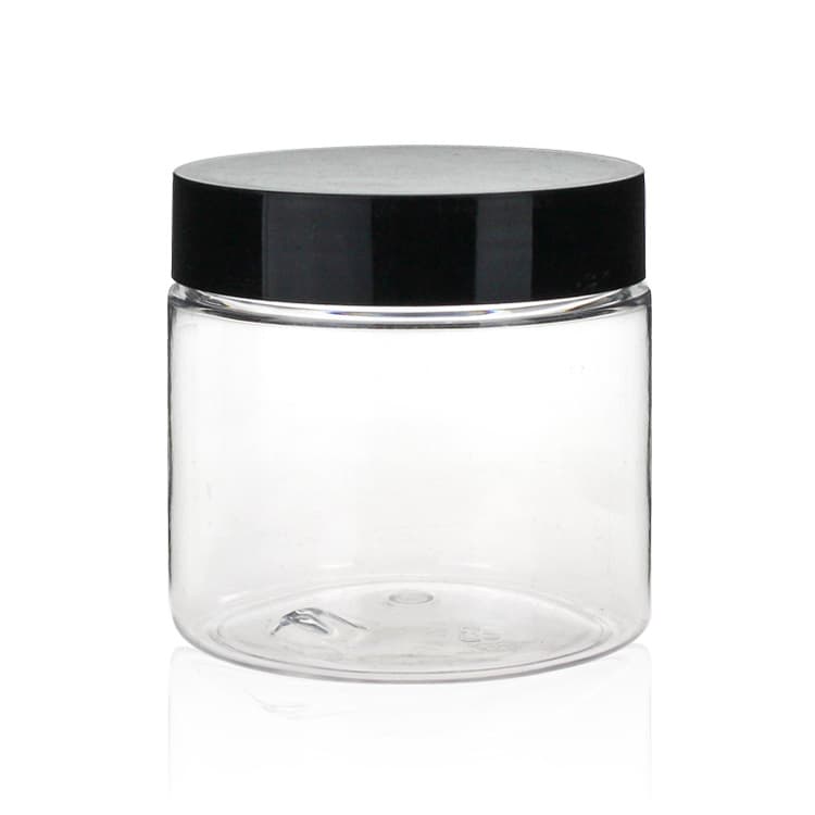 Cosmetic packaging — 200ml Biodegradable Plastic PET Empty Packaging Jar Containers Cosmetic Skin Care Cream Jar clear Face Jars Factory OEM Supplier