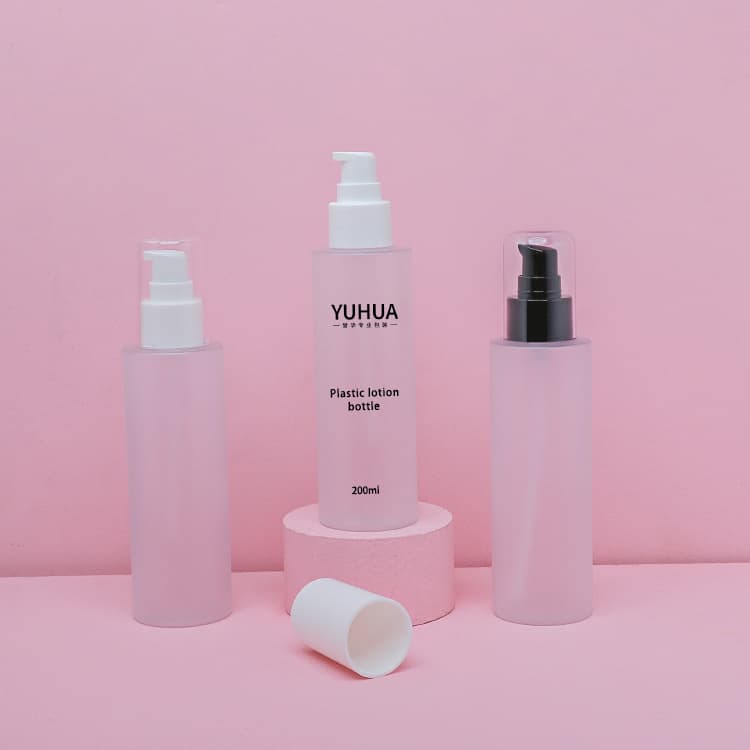 Cosmetic packaging — Frosted Custom 40ml 50ml 60ml 100ml 130ml 150ml 200ml Cleanser Golden Black White Pump PCR PET Bottles