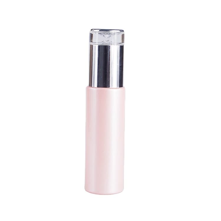 Cosmetic packaging — Empty Pink Color Cosmetics Glass Lotion Pump Bottles 100ml Wholesaler