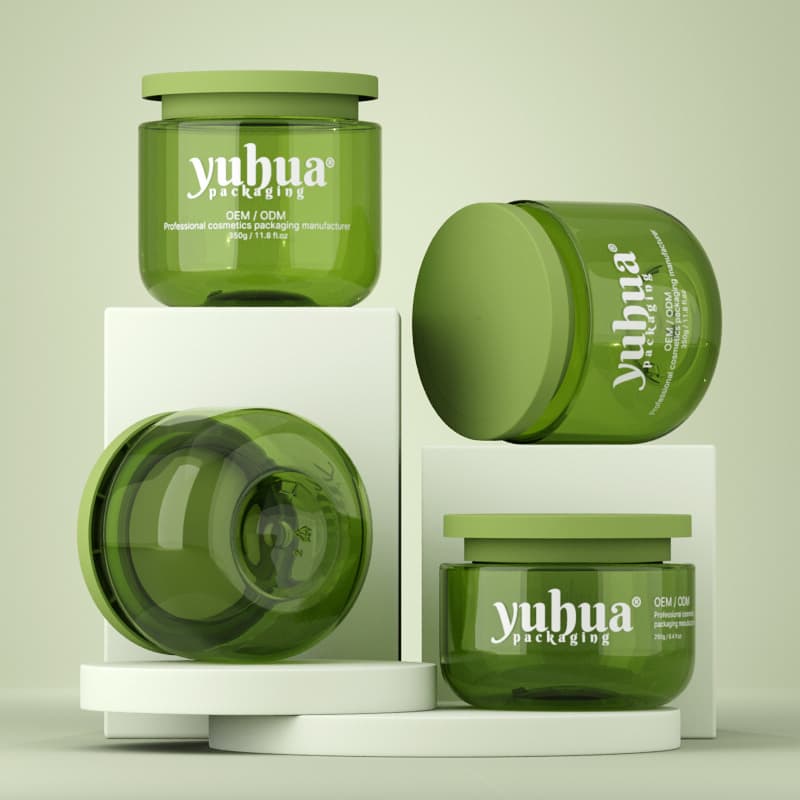 Cosmetic packaging — New Design 250g 350g Round Custom Color PET Face Cream Body Scrub Jar Screw Lid Empty Custom Cosmetic Container for Skin Care