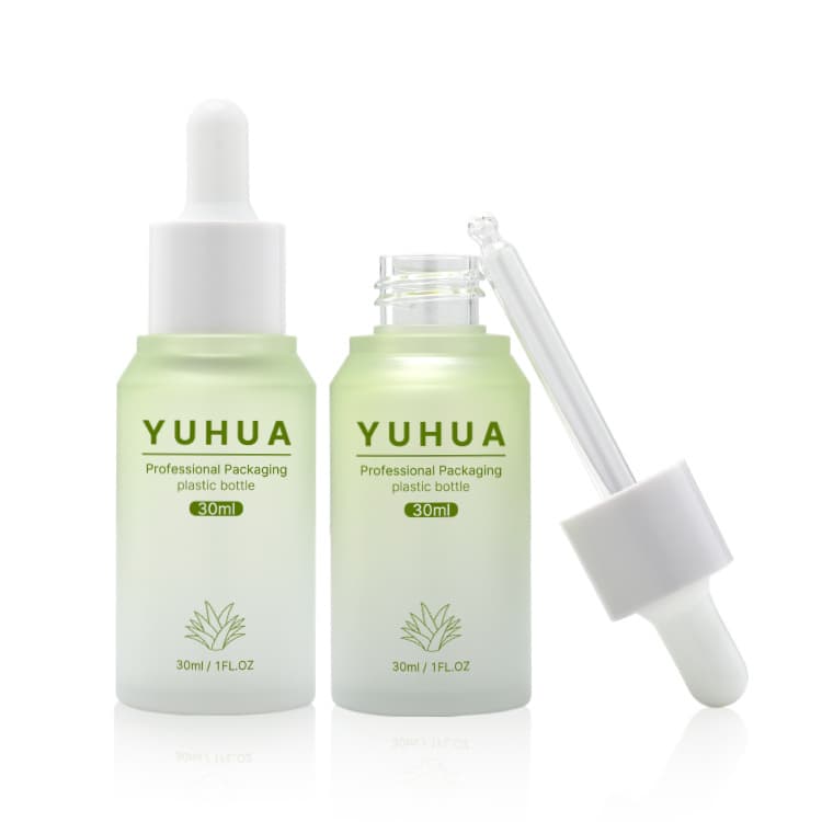 Cosmetic packaging — Luxury 50ml Hard Plastic Hair Oil Bottle PETG Dropper Essencial Bottles 1oz Skincare Packaging 30ml Serum Pipette Bottle