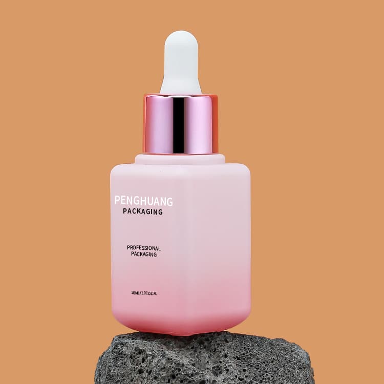Cosmetic packaging — Hot Sale 30ml Serum Bottle Dropper Customized Glass Frosted Serum Essential Oil Glass Dropper Bottle