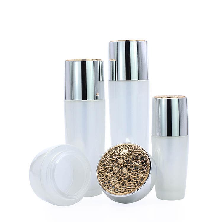 Cosmetic packaging — cosmetic glass bottle and jar personal care cream jar bottle 50g 120ml