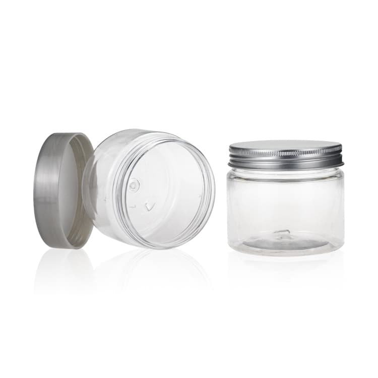 Cosmetic packaging — 120ml transperate  pet cream and food jar can