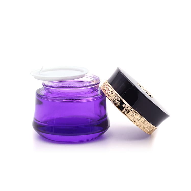 Cosmetic packaging — Glass jar 30g 50g Custom Color painting Face Cream Jars Container Manufacturer Cosmetic Packaging Set