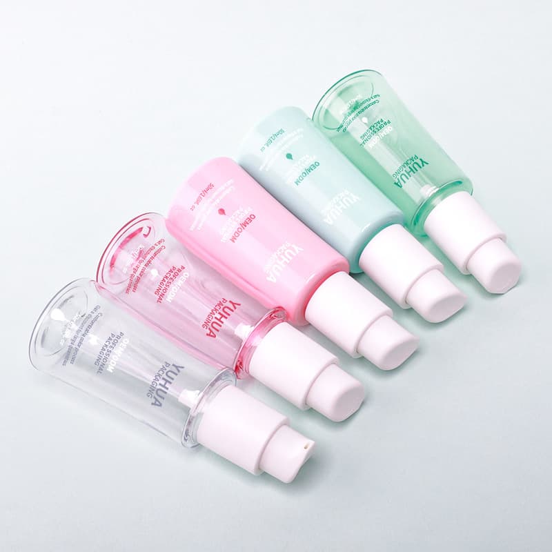 Cosmetic packaging — 50ml for Clear PET Plastic Lotion Pump Bottle Empty Travel Container for Facial Cleanser and Skincare Cosmetic Samples Packaging