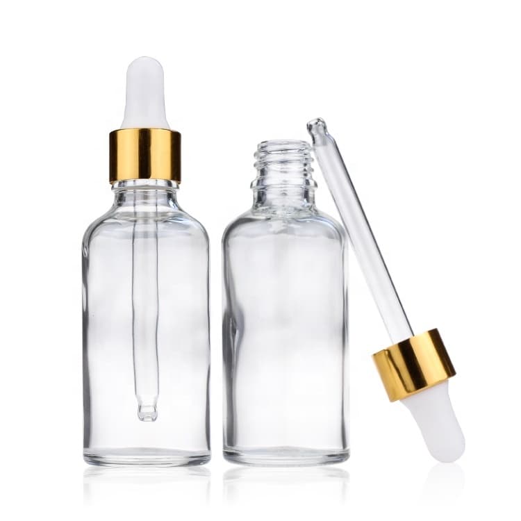 Cosmetic packaging — 50ml hot sale Glass Dropper Bottles-Essential Oil Perfume Makeup Cosmetic Eye Storage Containers With Glass Pipette